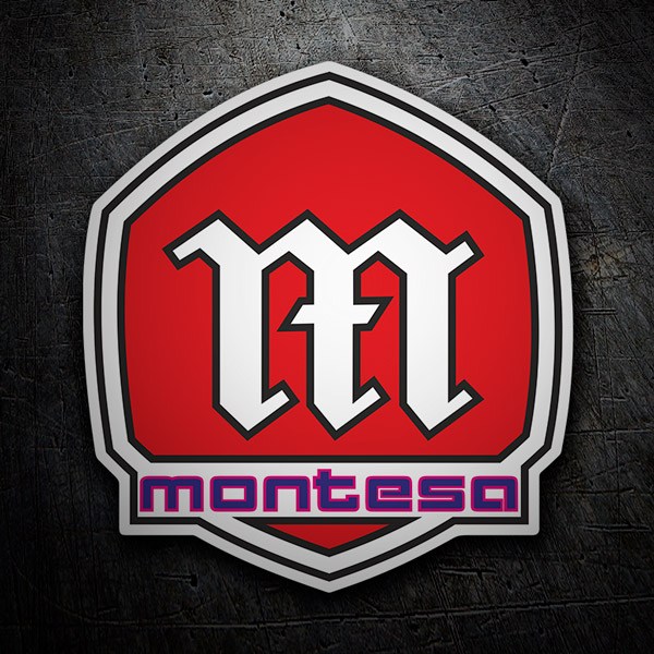 Autocollants: Logo Montesa 1 avec &Eacute;cu Stylis&eacute;