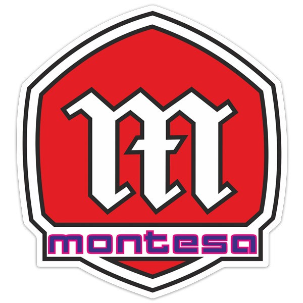 Autocollants: Logo Montesa 1 avec &Eacute;cu Stylis&eacute;