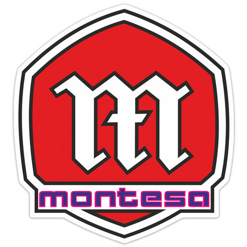 Autocollants: Logo Montesa 1 avec &Eacute;cu Stylis&eacute;