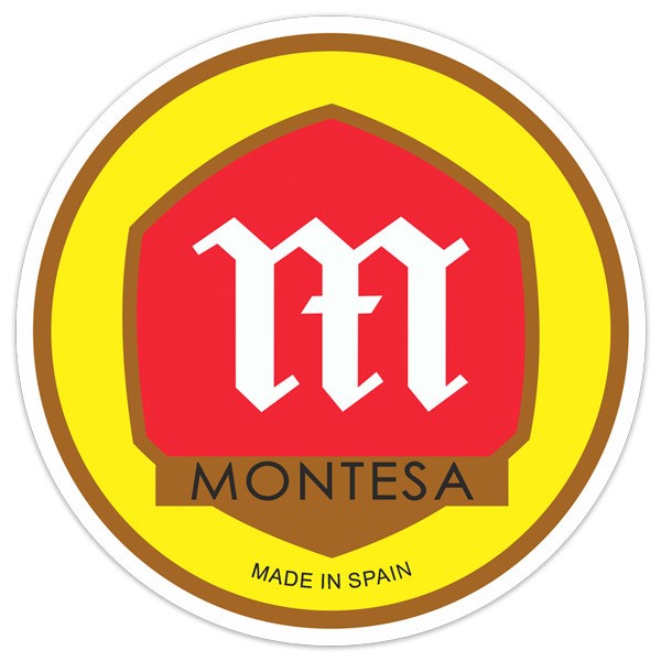 Autocollants: Logo Montesa rouge