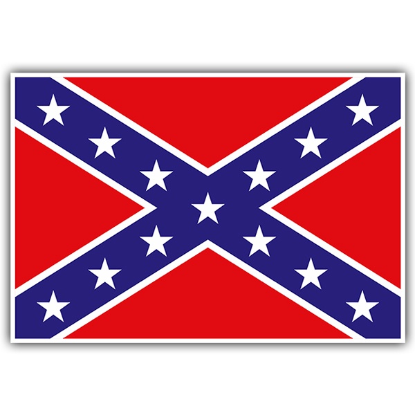 Autocollants: Drapeau Navy Jack (drapeau rebelle)