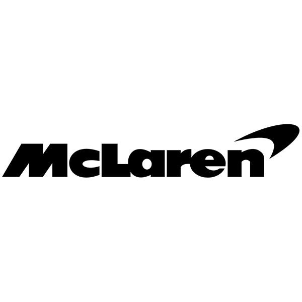 Autocollants: Logo McLaren avec Typographie Personnalis&eacute;e