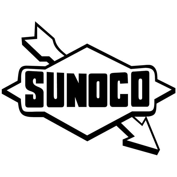 Autocollants: Sunoco en Style Industriel R&eacute;tro