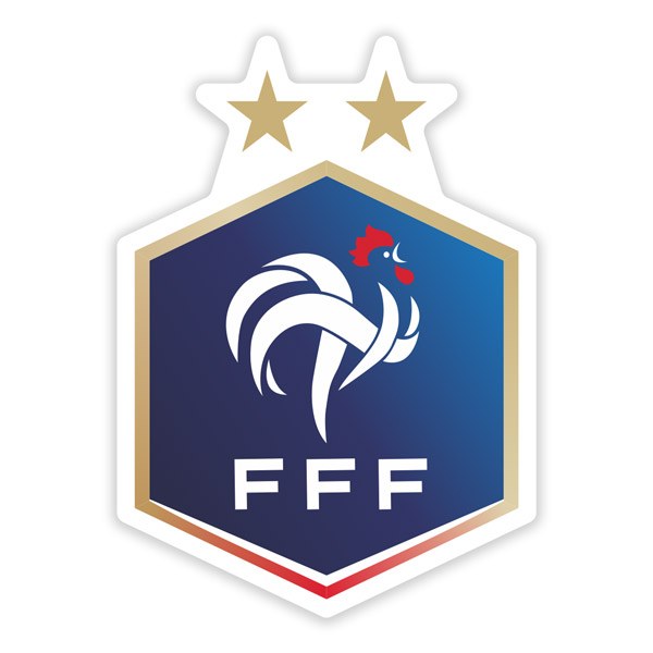 Autocollants: France - Bouclier de football