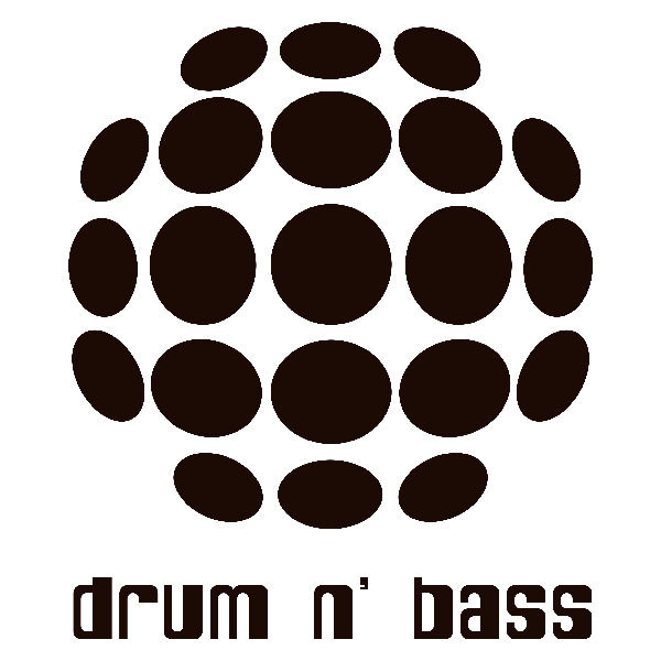 Autocollants: Drum n Bass avec Cercles Sph&eacute;riques