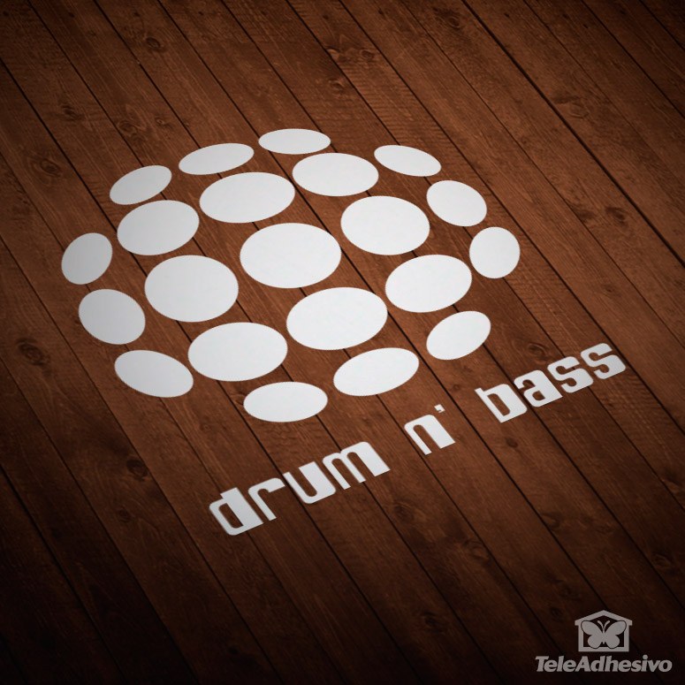 Autocollants: Drum n Bass avec Cercles Sph&eacute;riques