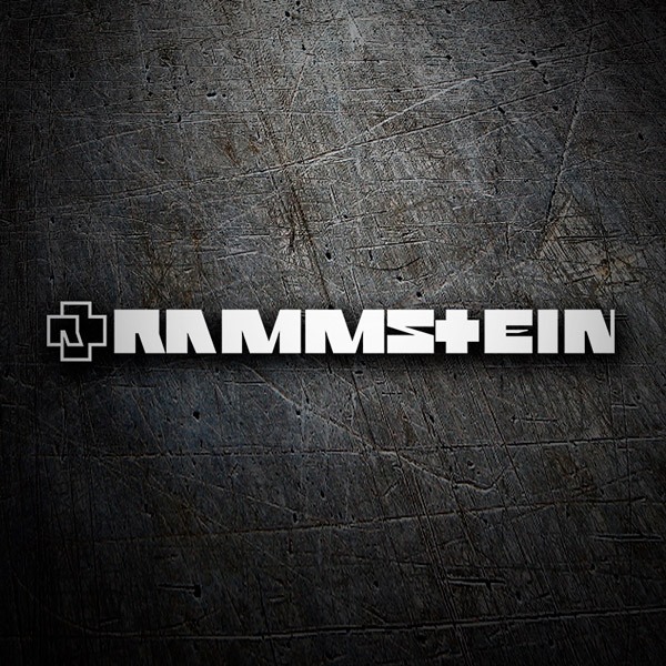 Autocollants: Logo Rammstein avec Croix Abstraite