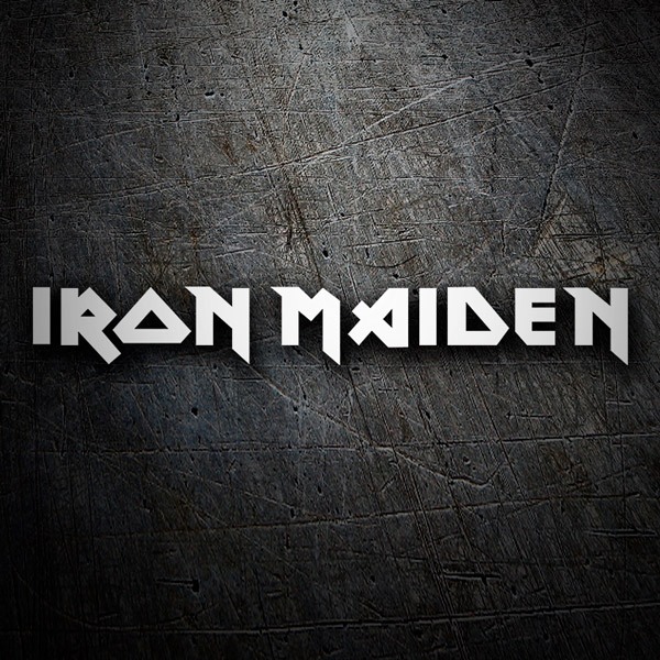 Autocollants: Logo Iron Maiden en Lettres Majuscules