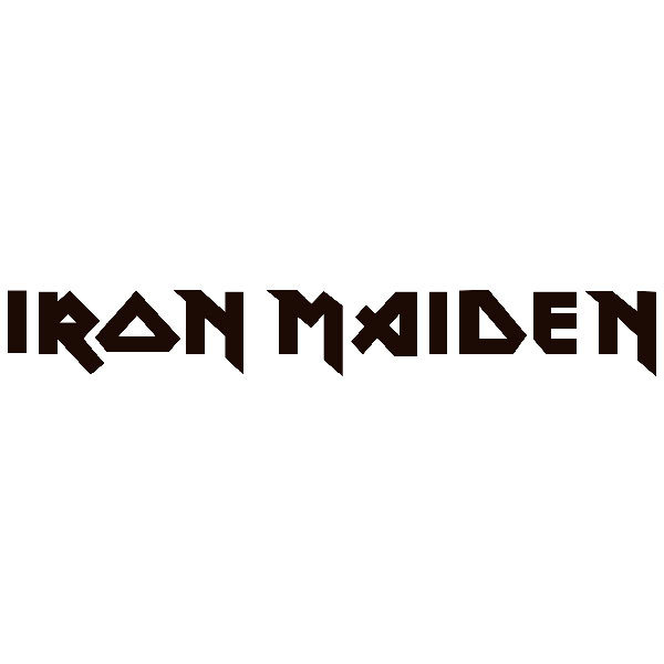 Autocollants: Logo Iron Maiden en Lettres Majuscules