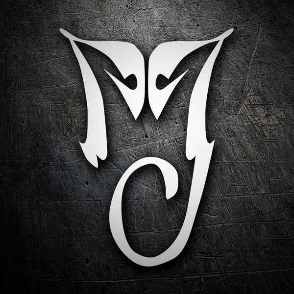 Autocollants: Initiales M et J de Michael Jackson