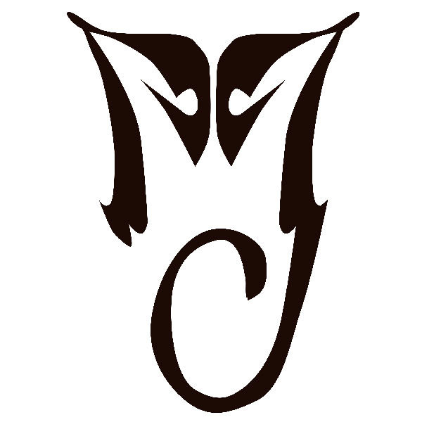 Autocollants: Initiales M et J de Michael Jackson