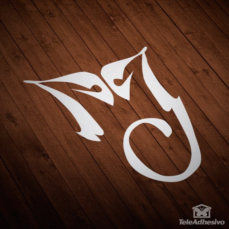 Autocollants: Initiales M et J de Michael Jackson