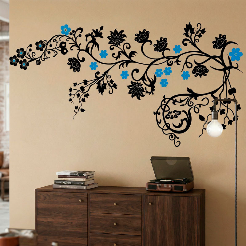 Branche fleurie d&eacute;corative 14