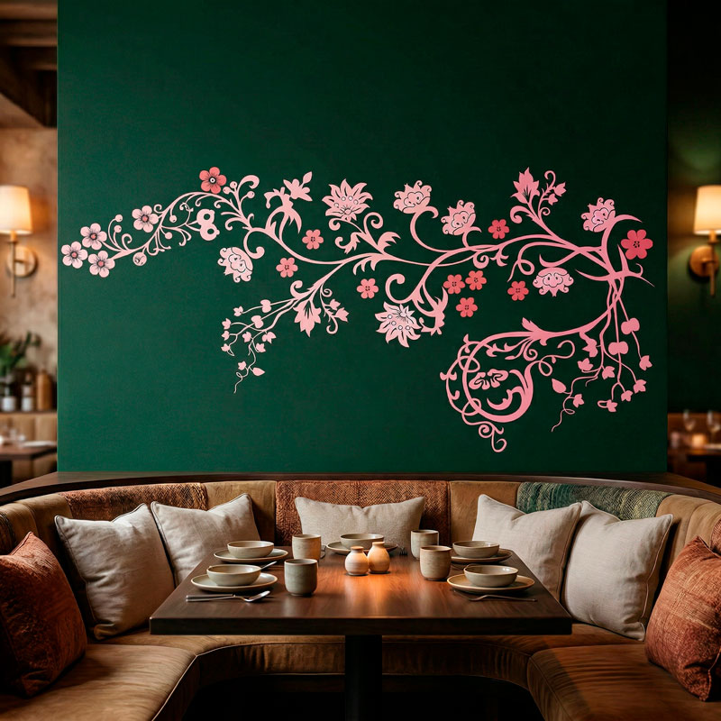Branche fleurie d&eacute;corative 8