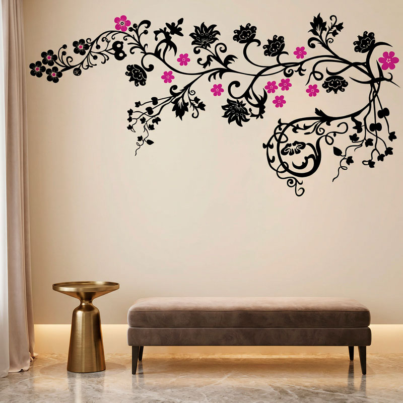 Branche fleurie d&eacute;corative 9