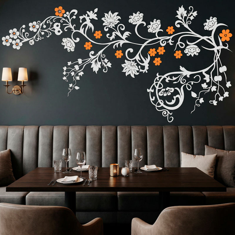 Branche fleurie d&eacute;corative 10