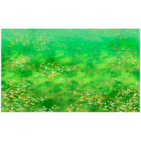 Stickers muraux: Fleurs et herbe dans la prairie