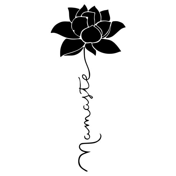 Stickers muraux: Fleur de lotus Namaste