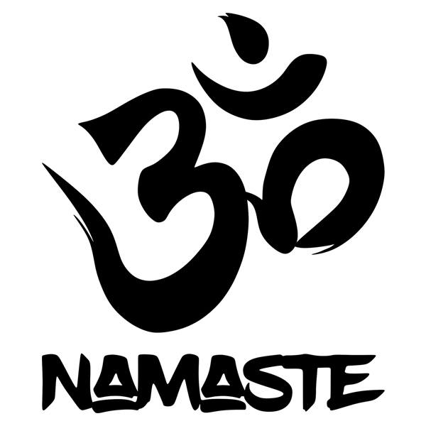 Stickers muraux: Mantra Om namaste