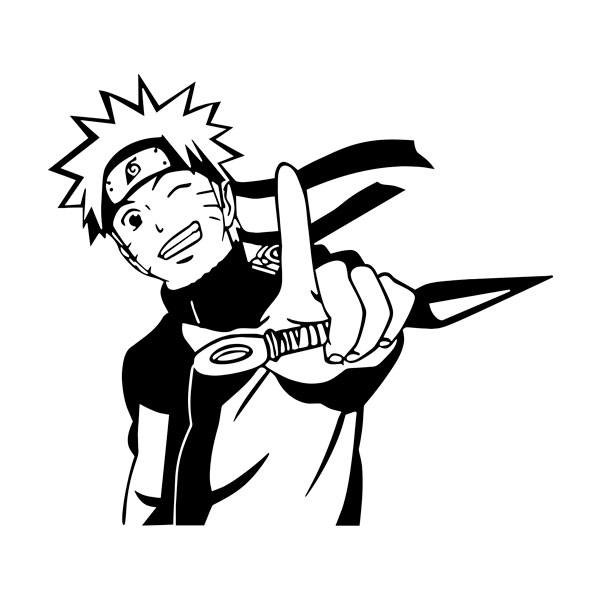 Stickers pour enfants: Naruto Heureux