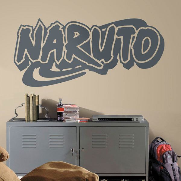Sticker mural autocollant créatif dessin animé Naruto autocollant chambre d'enfant murale 28cmx29cm 