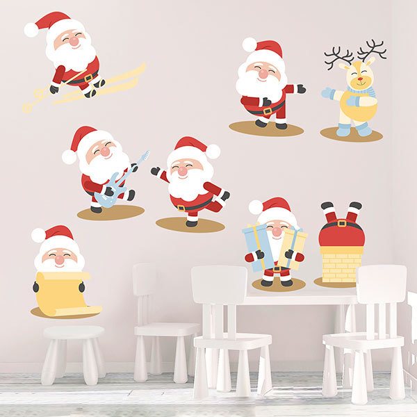 Stickers muraux: Kit Père Noël 1
