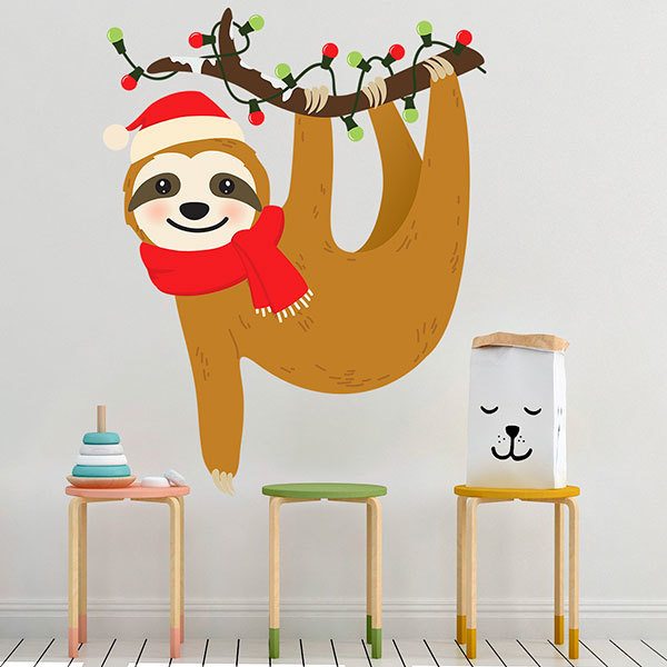 Stickers muraux: Paresse de Noël