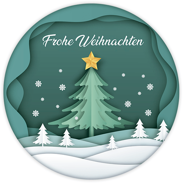 Stickers muraux: Boule de Noël, en allemand