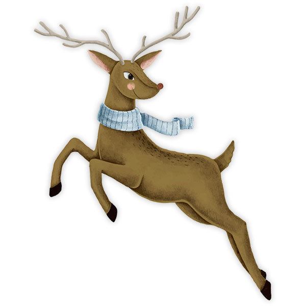 Stickers muraux: Rudolf le renne