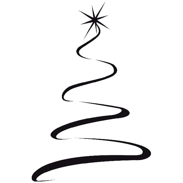 Stickers muraux: L'étoile de l'arbre de Noël