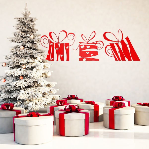 Stickers muraux: Cadeaux de Noël