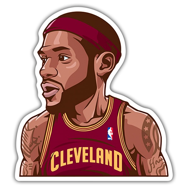 Autocollants: NBA - Lebron James