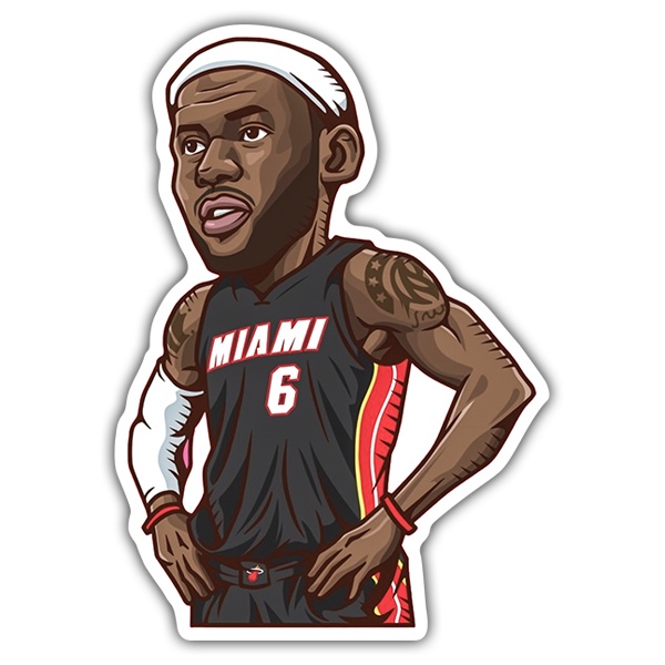 Autocollants: NBA - Lebron James All-Star