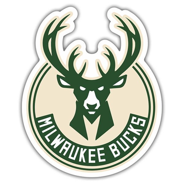 Autocollants: NBA - Milwaukee Bucks Bouclier 0