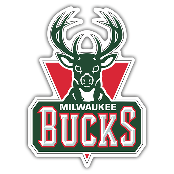 Autocollants: NBA - Milwaukee Bucks vieux bouclier 0