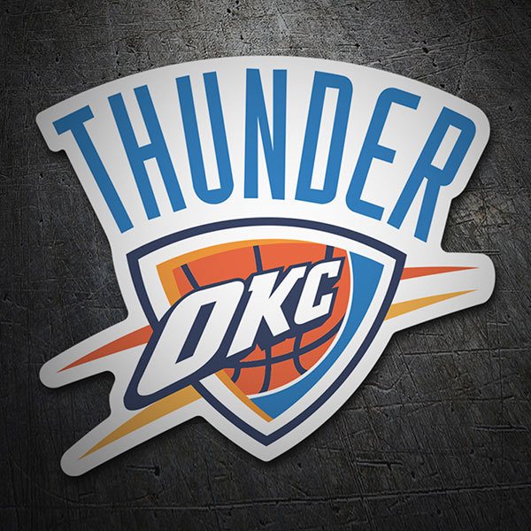 Autocollants: NBA - Oklahoma City Thunder bouclier 1