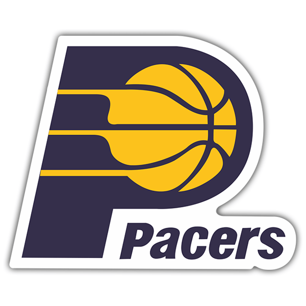 Autocollants: NBA - Indiana Pacers vieux bouclier 0