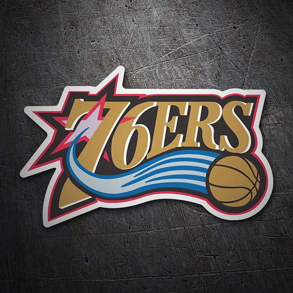 Autocollants: NBA - Philadelphia 76ers vieux bouclier
