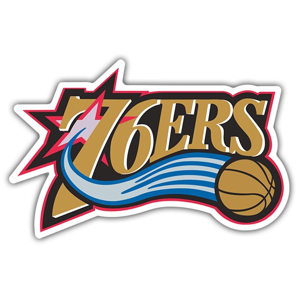 Autocollants: NBA - Philadelphia 76ers vieux bouclier