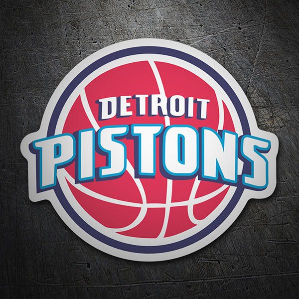 Autocollants: NBA - Detroit Pistons vieux bouclier