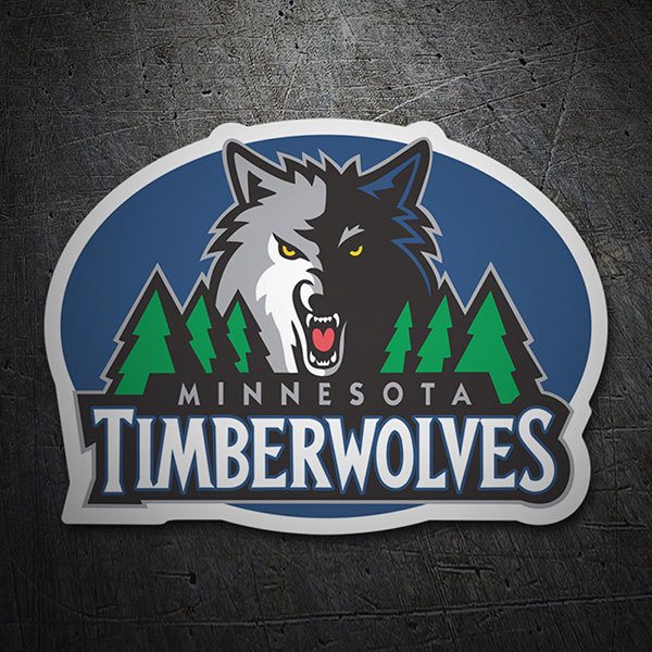 Autocollants: NBA - Minnesota Timberwolves vieux bouclier