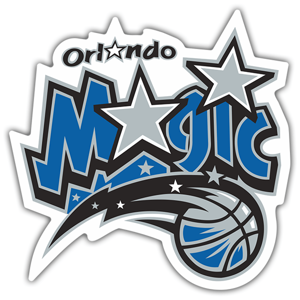 Autocollants: NBA - Orlando Magic vieux bouclier 0