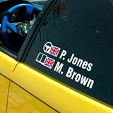 Autocollants: Nom et drapeau du Royaume-Uni 5