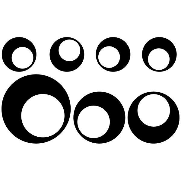Stickers muraux: Kit 7 cercles