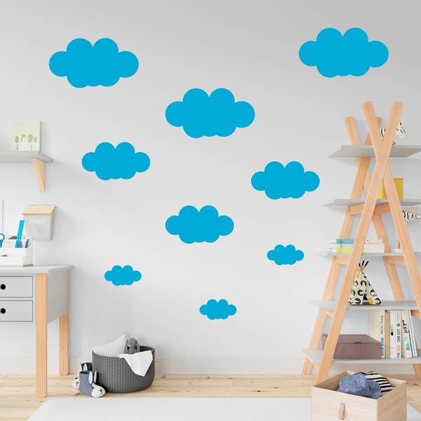 Stickers muraux: Kit 9 nuages