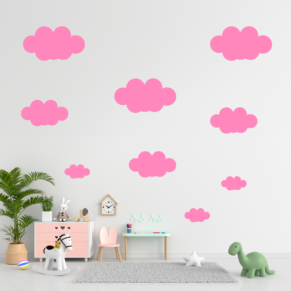 Stickers muraux: Kit 9 nuages