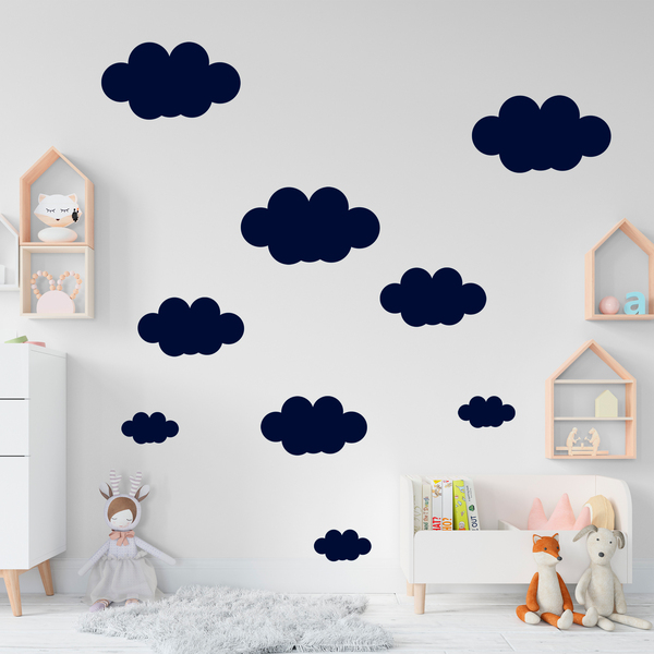 Stickers muraux: Kit 9 nuages