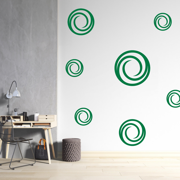 Stickers muraux: Kit 7 cercles G