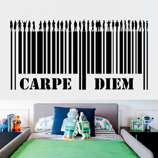 Stickers muraux: Carpe Diem - Code barre