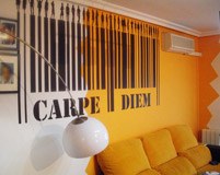 Stickers muraux: Carpe Diem - Code barre 6